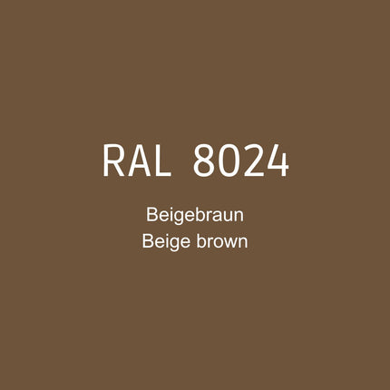 RAL 8024 Beige Braun in 1K Lack