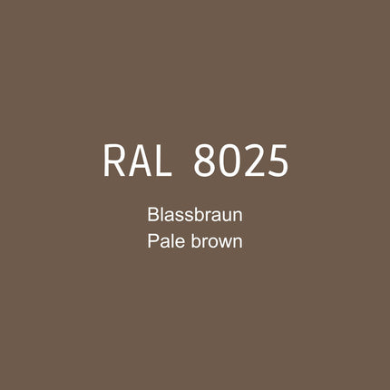 RAL 8025 Blassbraun in 1K Lack