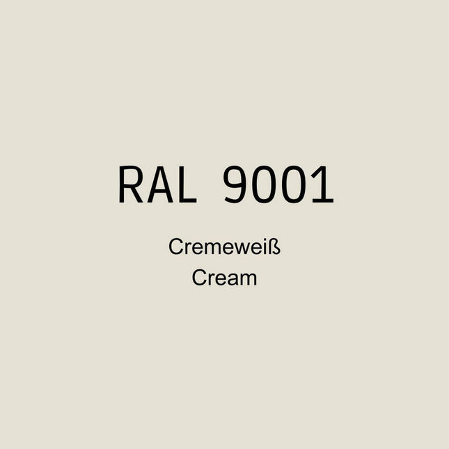 RAL 9001 Cremeweiss in 1K Lack