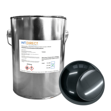 Silberschutzlack Anthrazit 1K für SprayVerchromen - WT-Direct