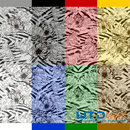 Wassertransferdruck Folie Tigerkopf WT-1703