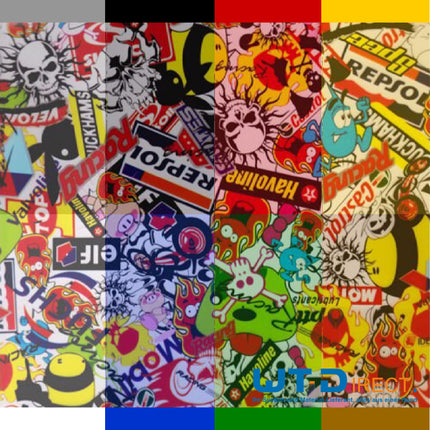 Wassertransferdruck Folie Sticker Bomb WT-1705