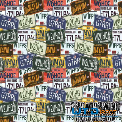 Wassertransferdruck Folie US Kennzeichen WT-1713