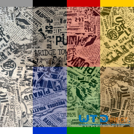 Wassertransferdruck Folie Letter Black WT-1802