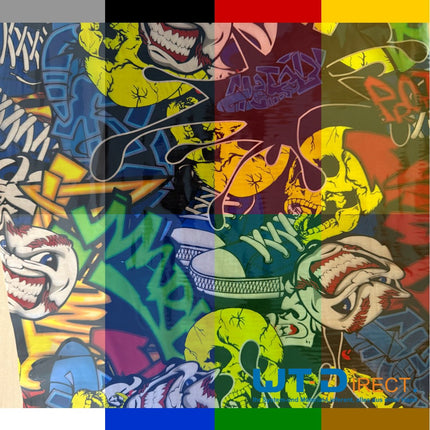 Wassertransferdruck Folie Stickerbomb Grob WT-1803