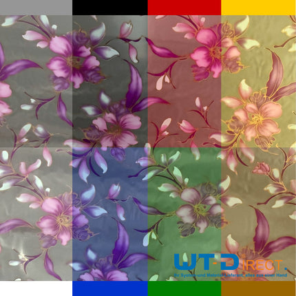 Wassertransferdruck Folie Blumen Rosa WT-1806